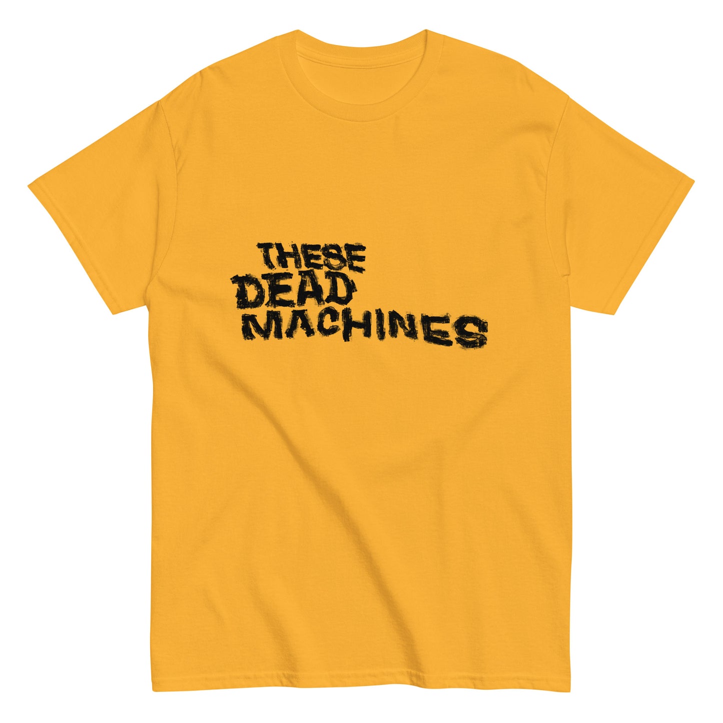 Scuffed logo tee (black text)
